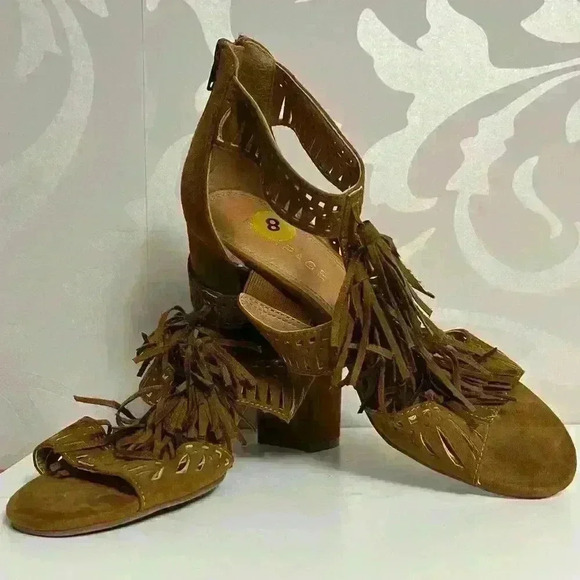 Rampage Ruby Tassel Open Toe Sandal Size 8 - Picture 2 of 7